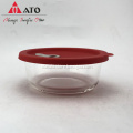 Glass Food Container With Silicone Lid-M